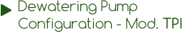 Dewatering Pump  Configuration - Mod. TPI