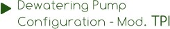 Dewatering Pump  Configuration - Mod. TPI