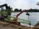 Positioning dewatering pump